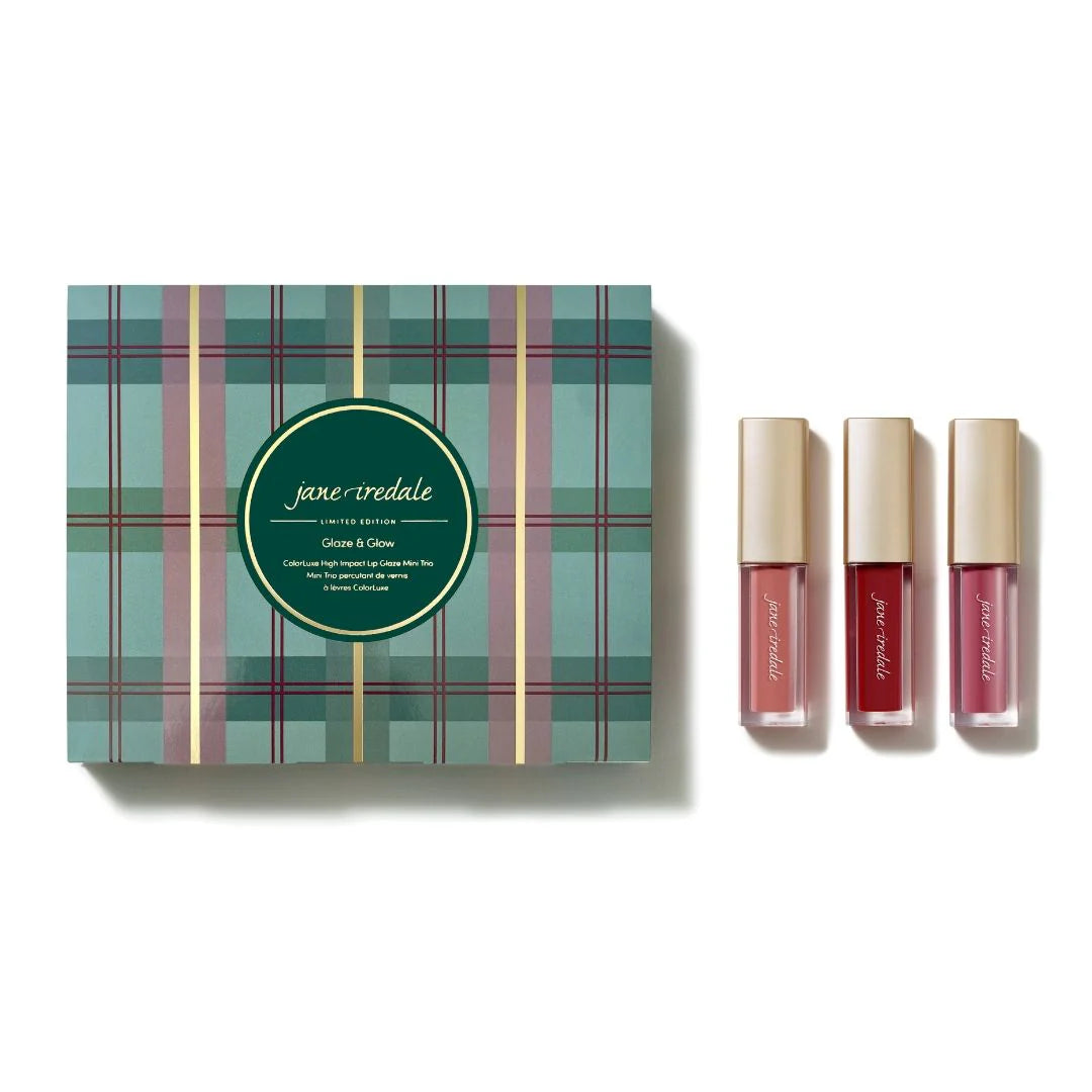 Jane Iredale - Glaze and Glow Colorluxe High Impact Lip Glaze Mini Trio