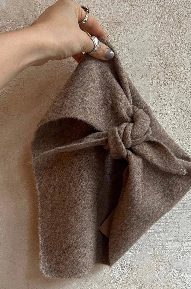 Billy Bamboo - Fuzzy Wool Blend Cravat Scarf