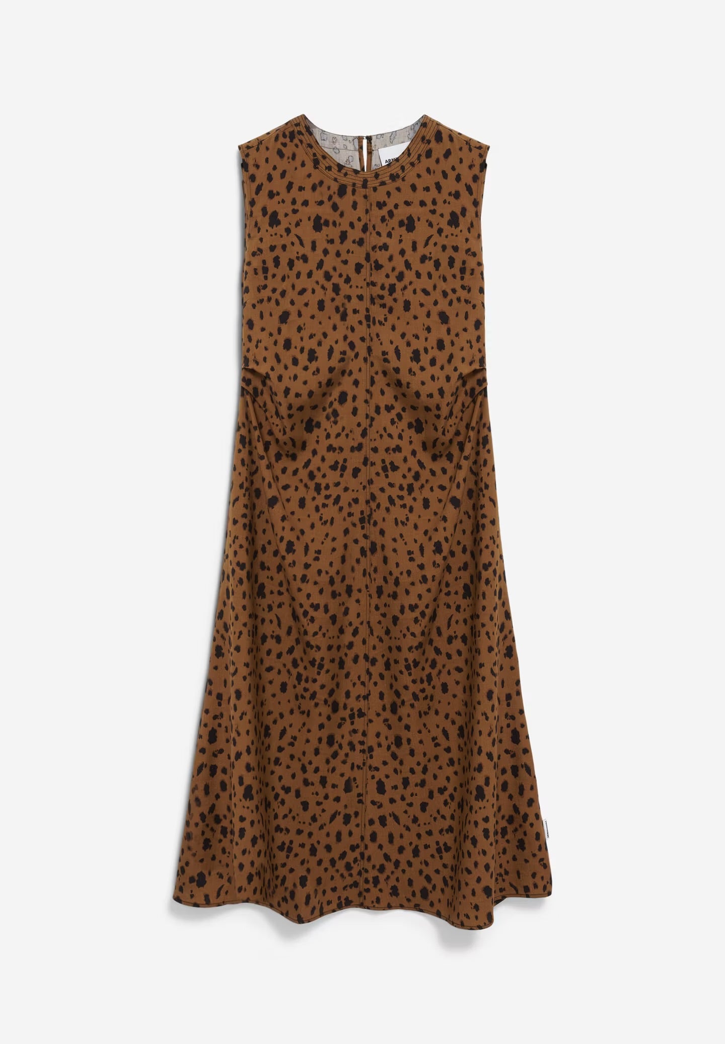 ArmedAngels - Emalanaa Leopaa Dress in Dark Camel