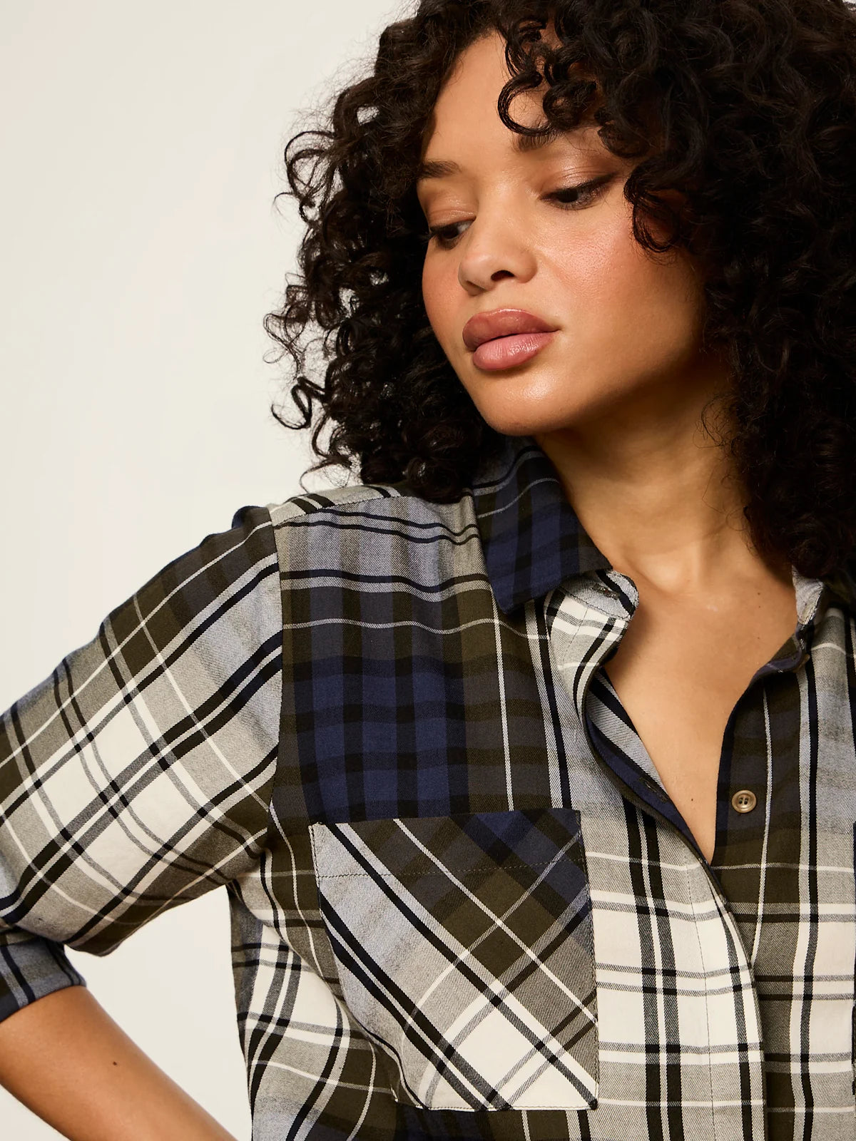 Sanctuary - The City Plaid Shirt - True Green Plaid