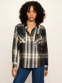 Sanctuary - The City Plaid Shirt - True Green Plaid