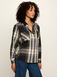 Sanctuary - The City Plaid Shirt - True Green Plaid