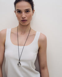 YERSE - Square Neck Top in Ecru