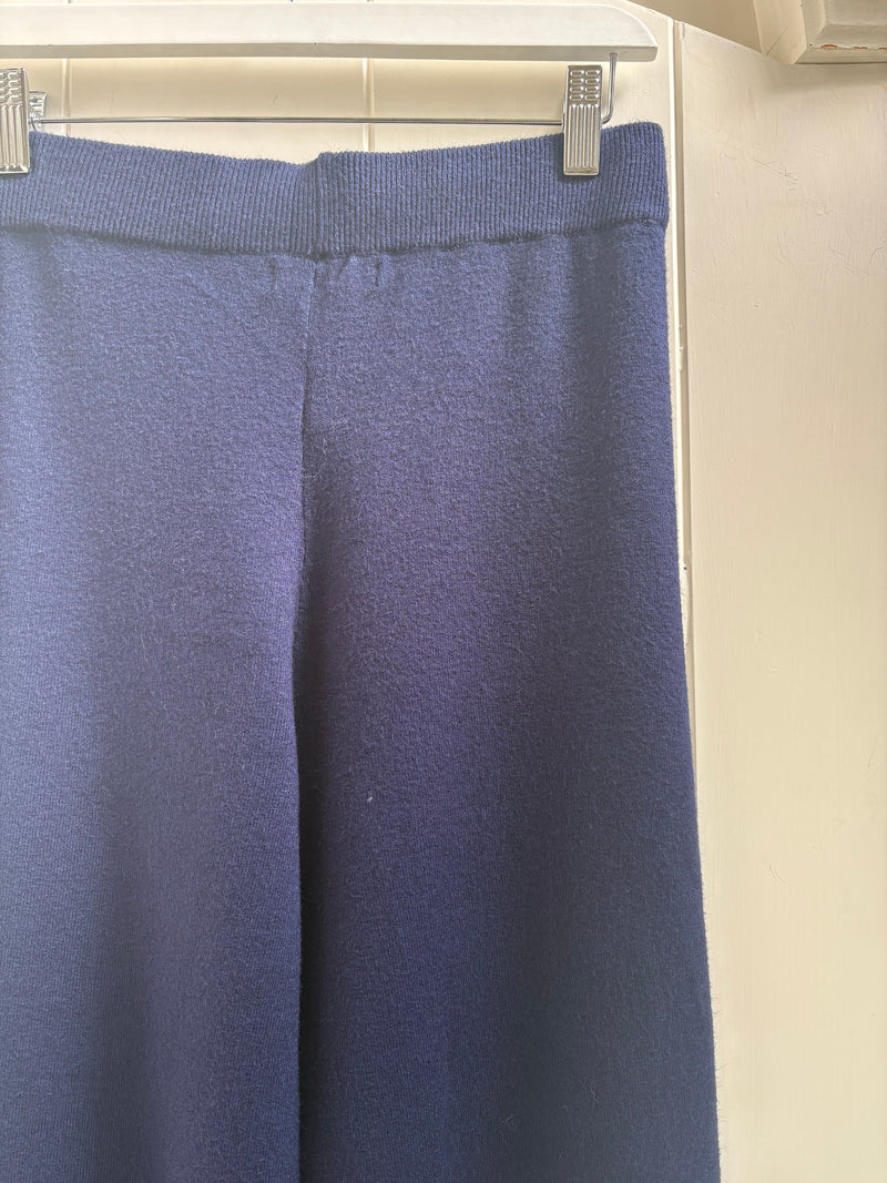 Lyla & Luxe - Pico - Wide Leg Knit Pant in Navy