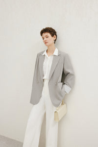 Meilleur Moment - Breathe In The Forest Blazer in Oatmeal