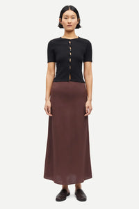 Samsøe Samsøe - Saagneta Long Skirt in French Roast