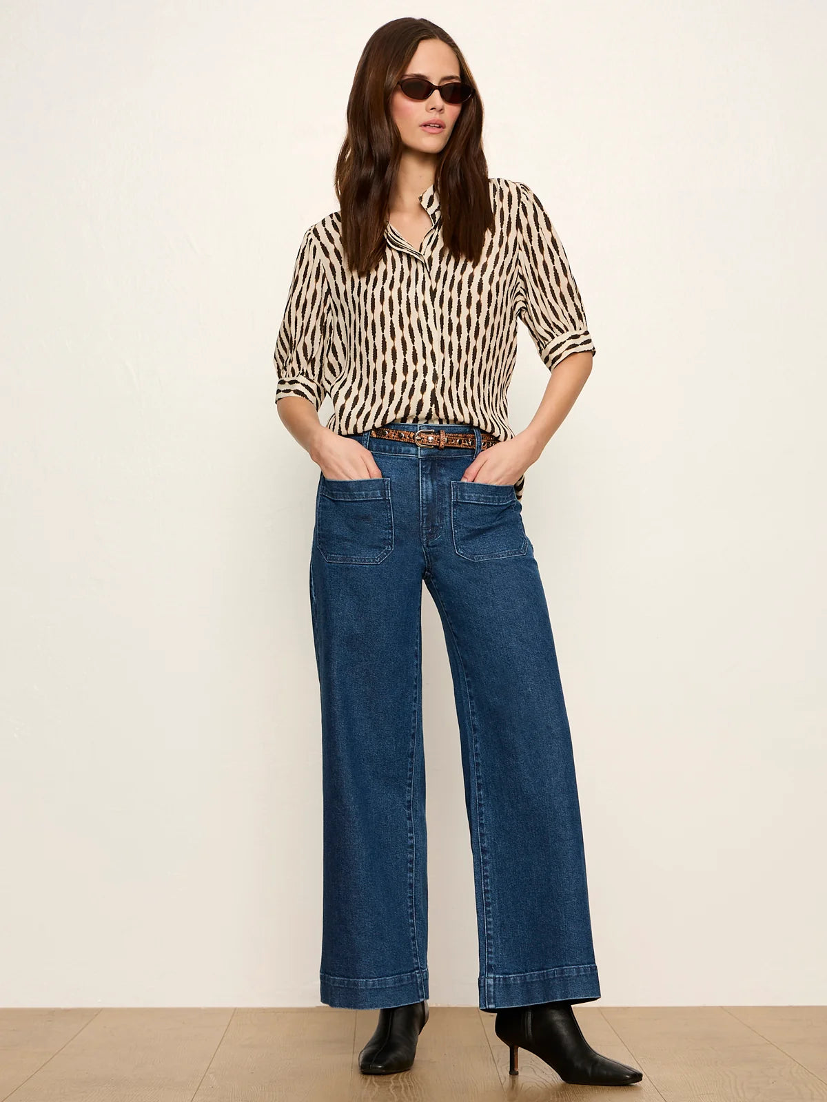 Sanctuary - Eden Button Blouse - Inkblot
