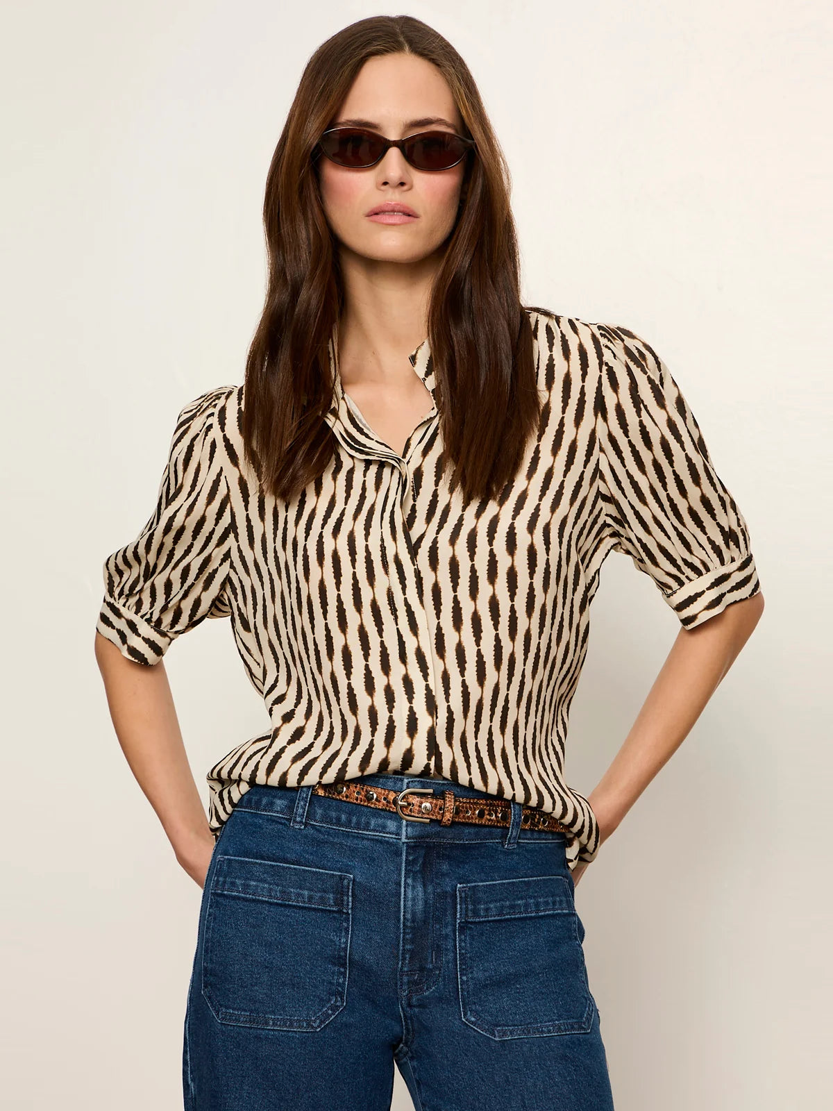 Sanctuary - Eden Button Blouse - Inkblot