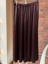 Velvet - Juniper - Velvet and Satin Mix Media Skirt in Mulch