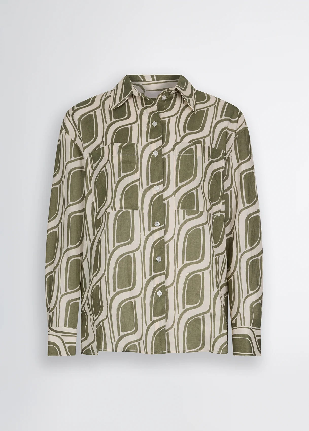 Liu Jo - Ramie Shirt in Greenmoss Cable