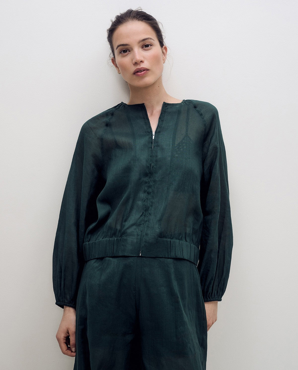 YERSE - Bomber Style Jacket in Green