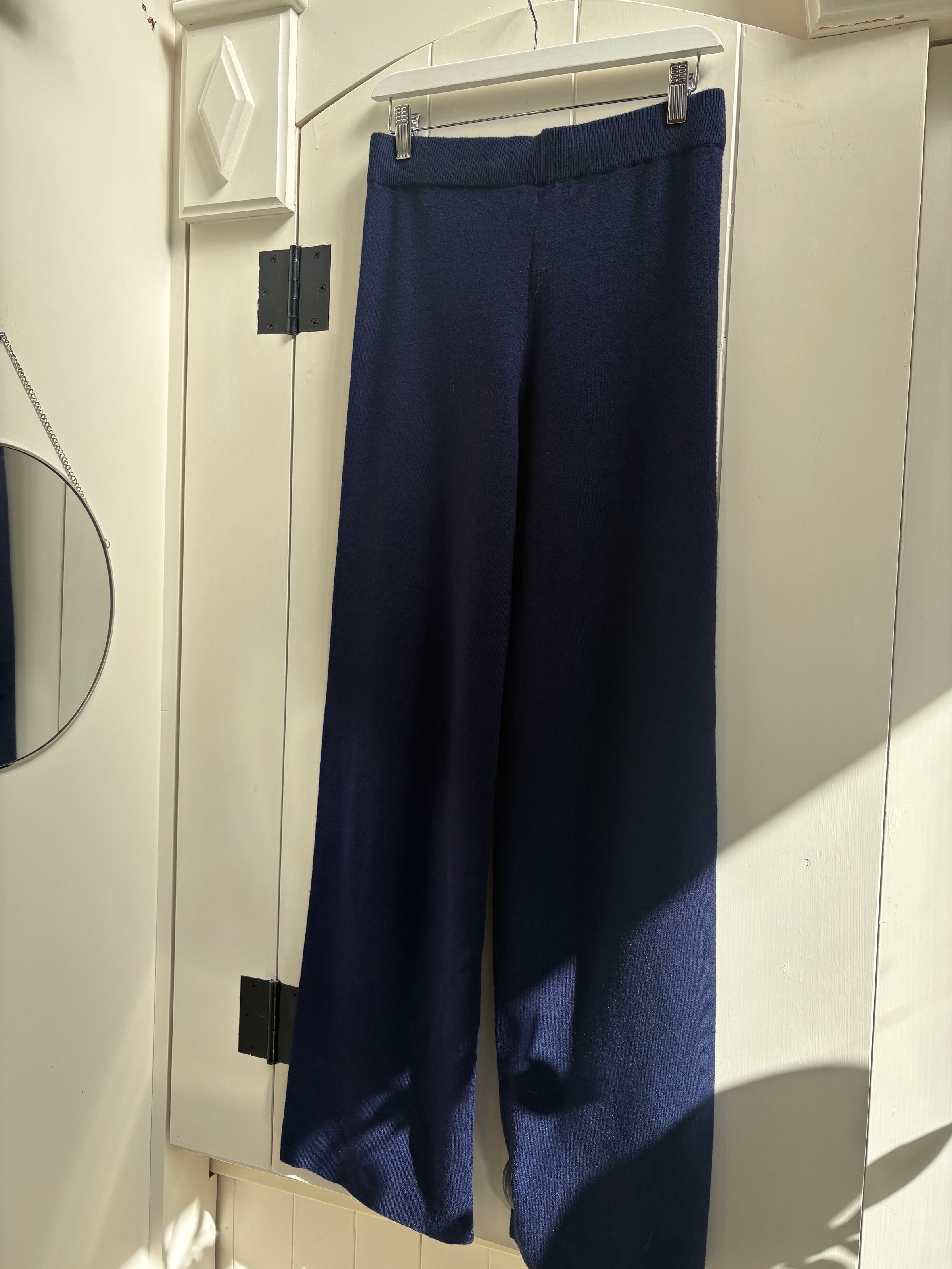 Lyla & Luxe - Pico - Wide Leg Knit Pant in Navy