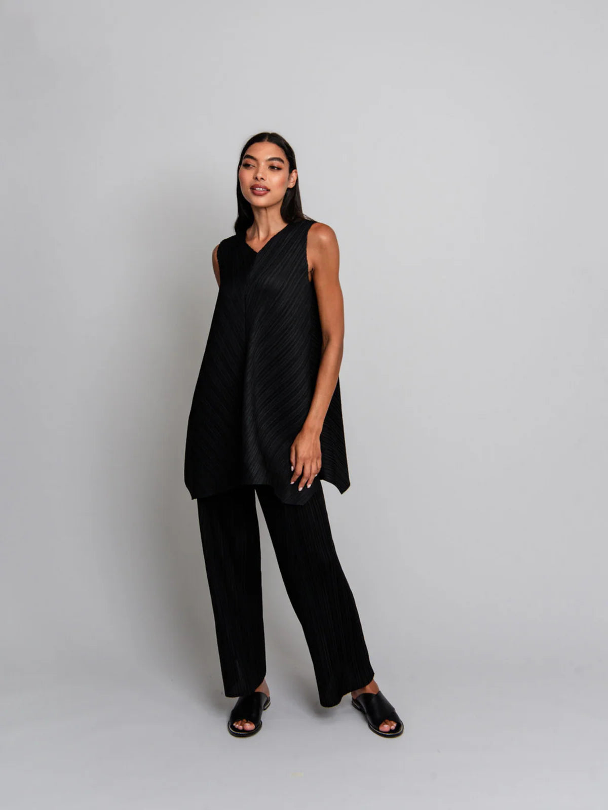 Alquema - Simply Pleat Swing Pant