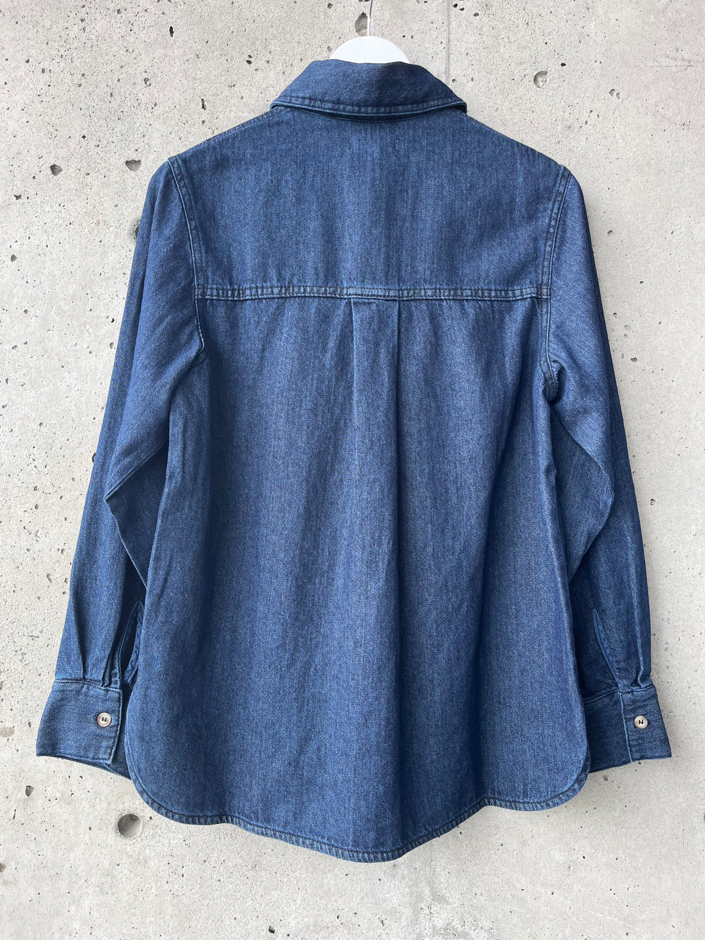 YERSE - Denim Shirt in Indigo Blue