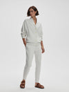 Varley - Celeste Button Through Sweat in Ivory Marl