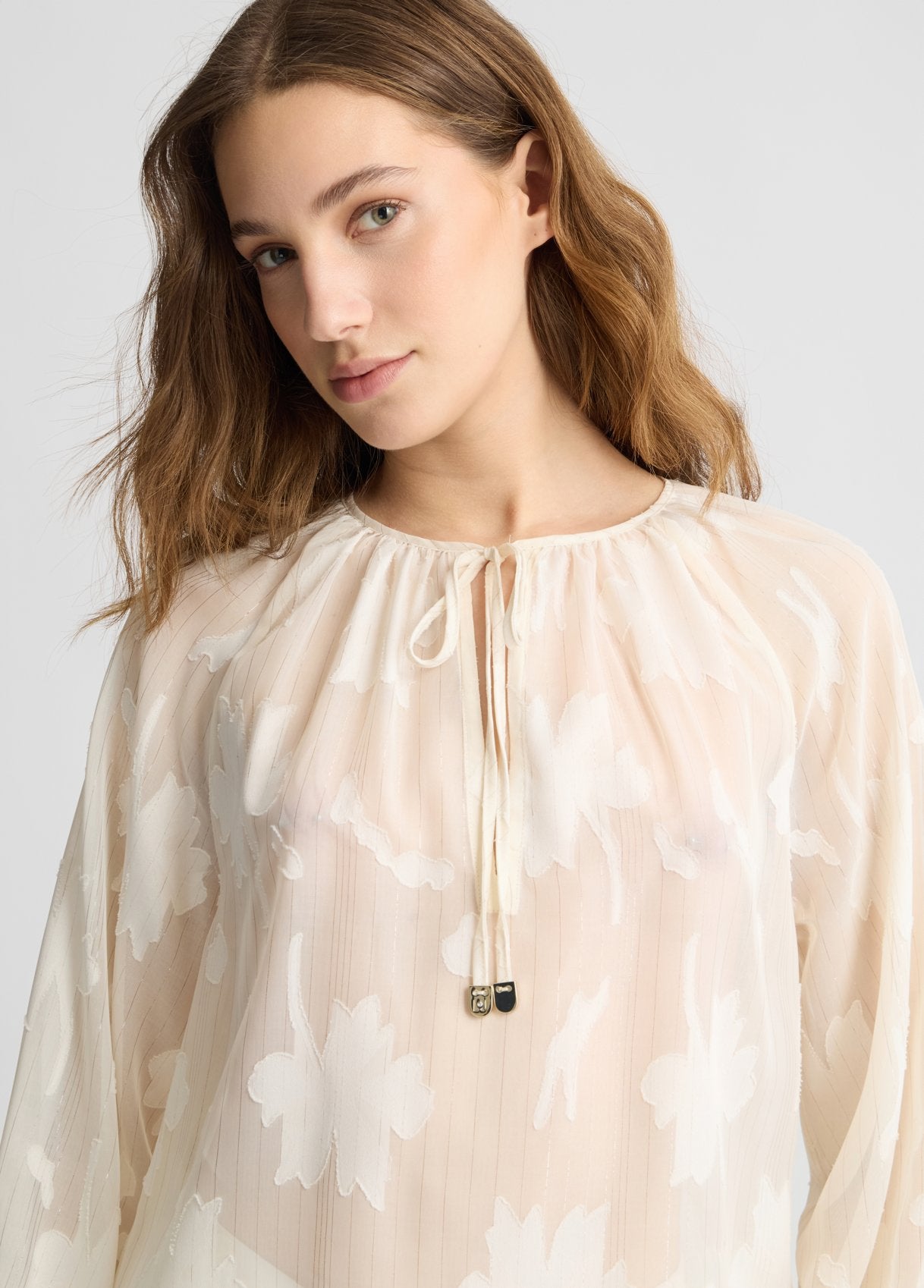 Liu Jo - Floral Lurex Blouse – Bernstein & Gold