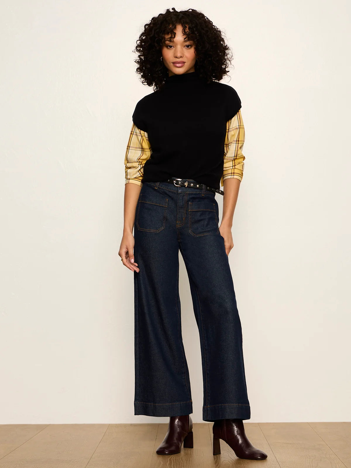 Sanctuary - Mock Neck Sweater Shell in Black