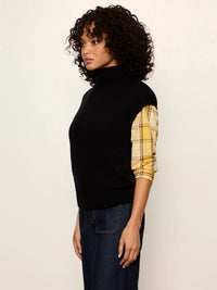 Sanctuary - Mock Neck Sweater Shell in Black