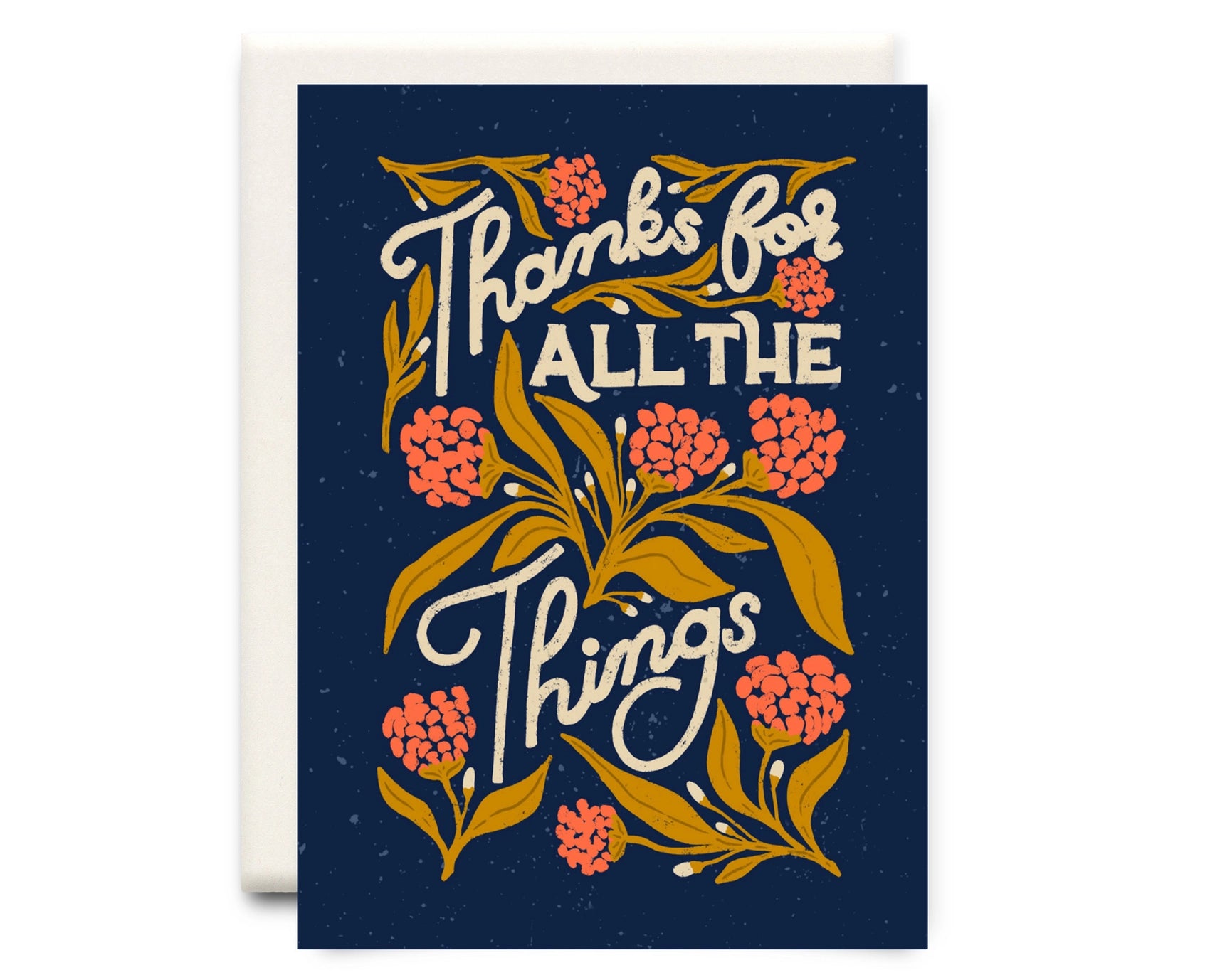 Inkwell Cards - Thanks for All the Things Navy - Thank You Greeting Card