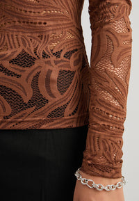 Minus - Lovena Long Sleeve Top in Tiramisu