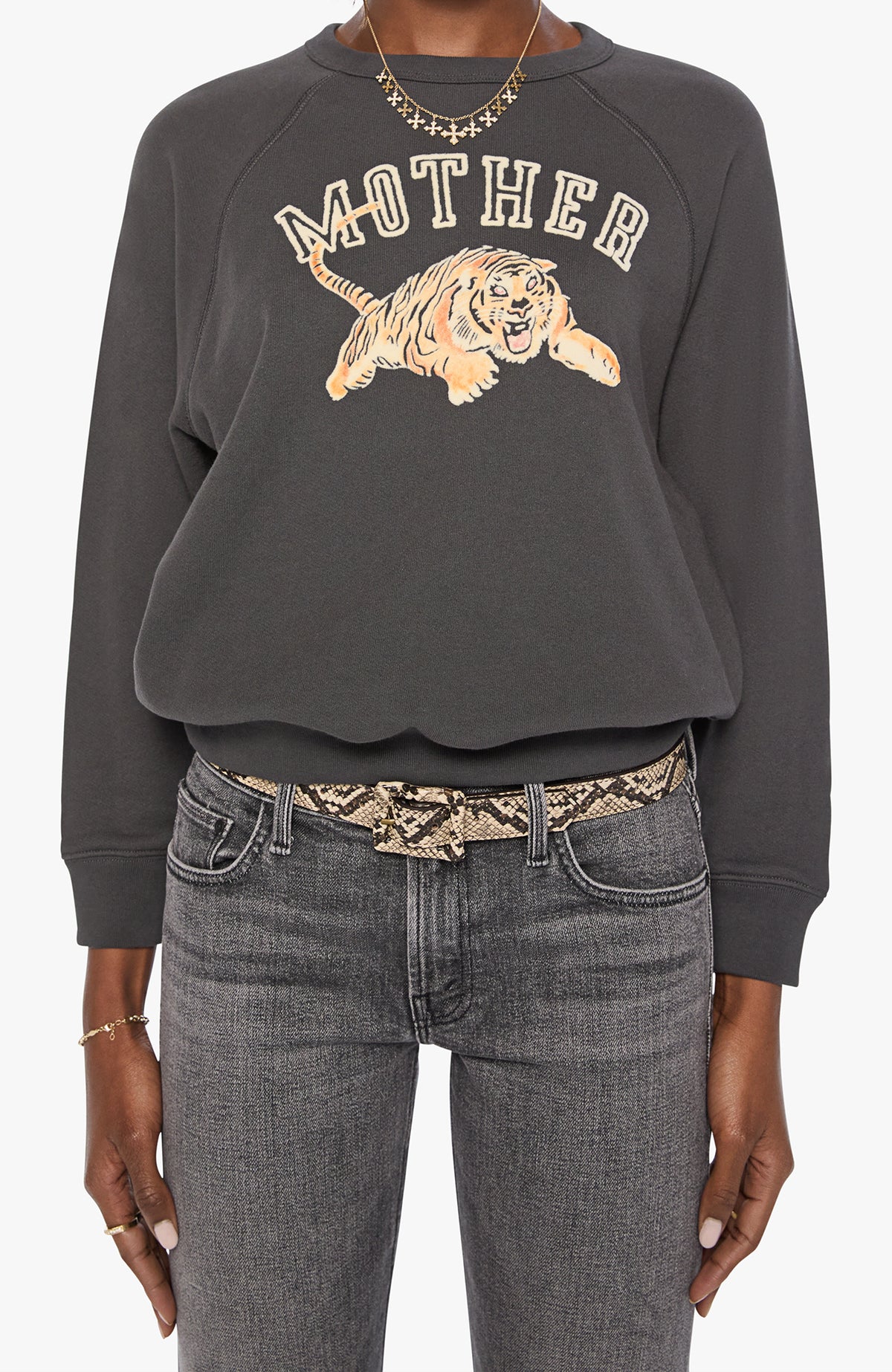 MOTHER - The Concert Sweatshirt in Mother Tiger