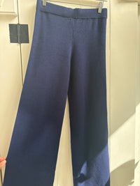 Lyla & Luxe - Pico - Wide Leg Knit Pant in Navy