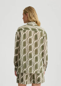 Liu Jo - Ramie Shirt in Greenmoss Cable