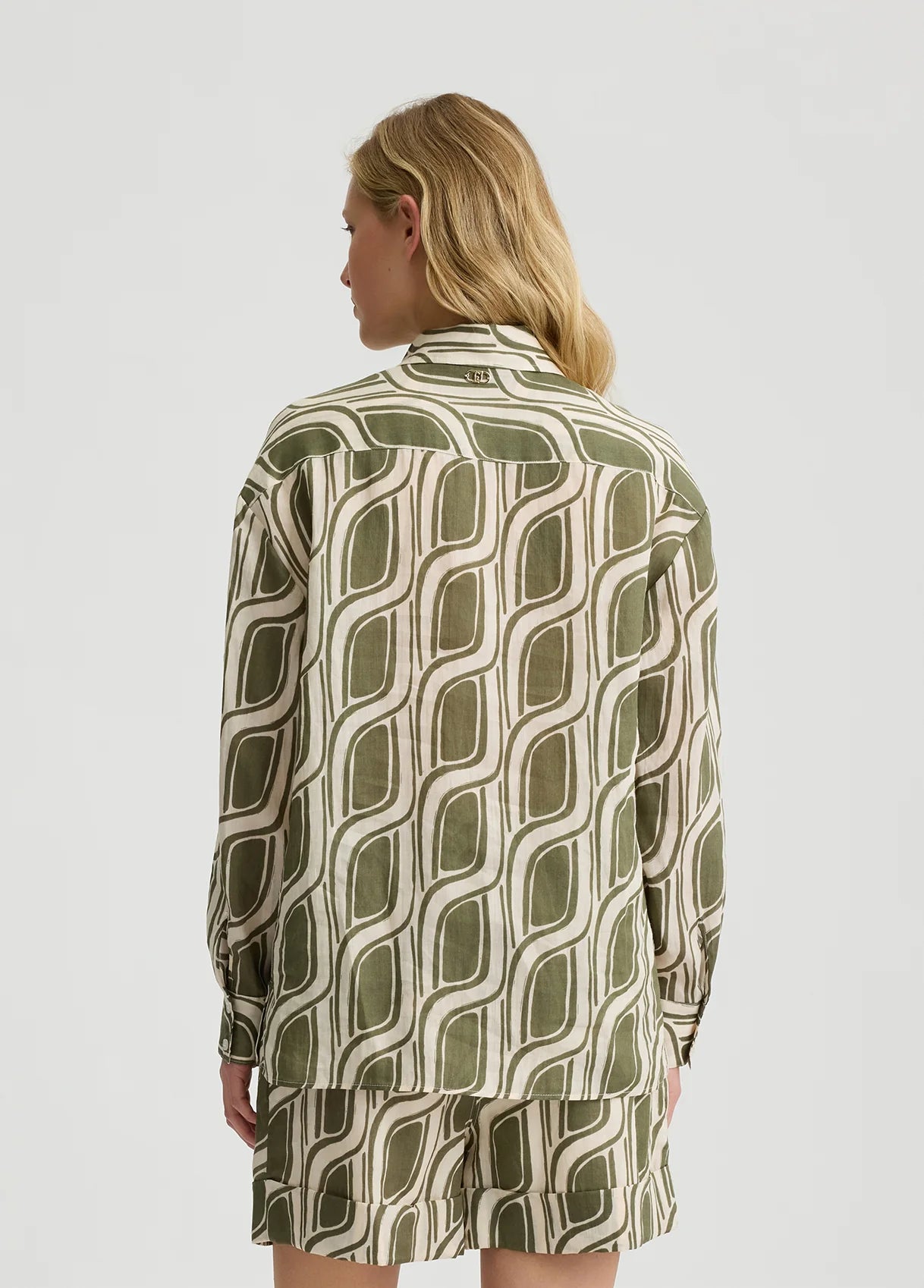Liu Jo - Ramie Shirt in Greenmoss Cable