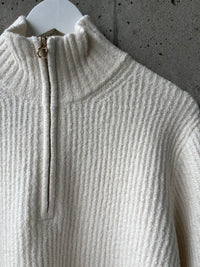 Splendid - Cella Jane Collection - Quarter Zip Sweater in Snow