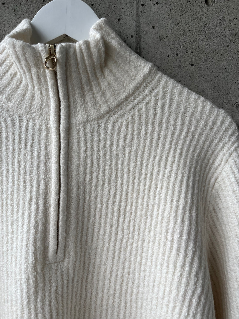 Splendid - Cella Jane Collection - Quarter Zip Sweater in Snow