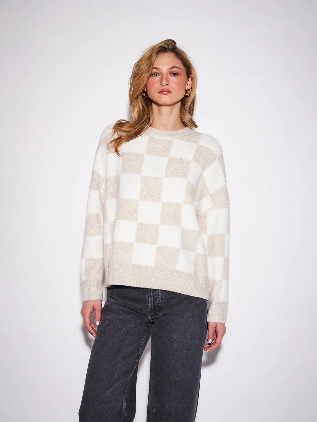 John + Jenn - Hugo Sweater in Mellow Check