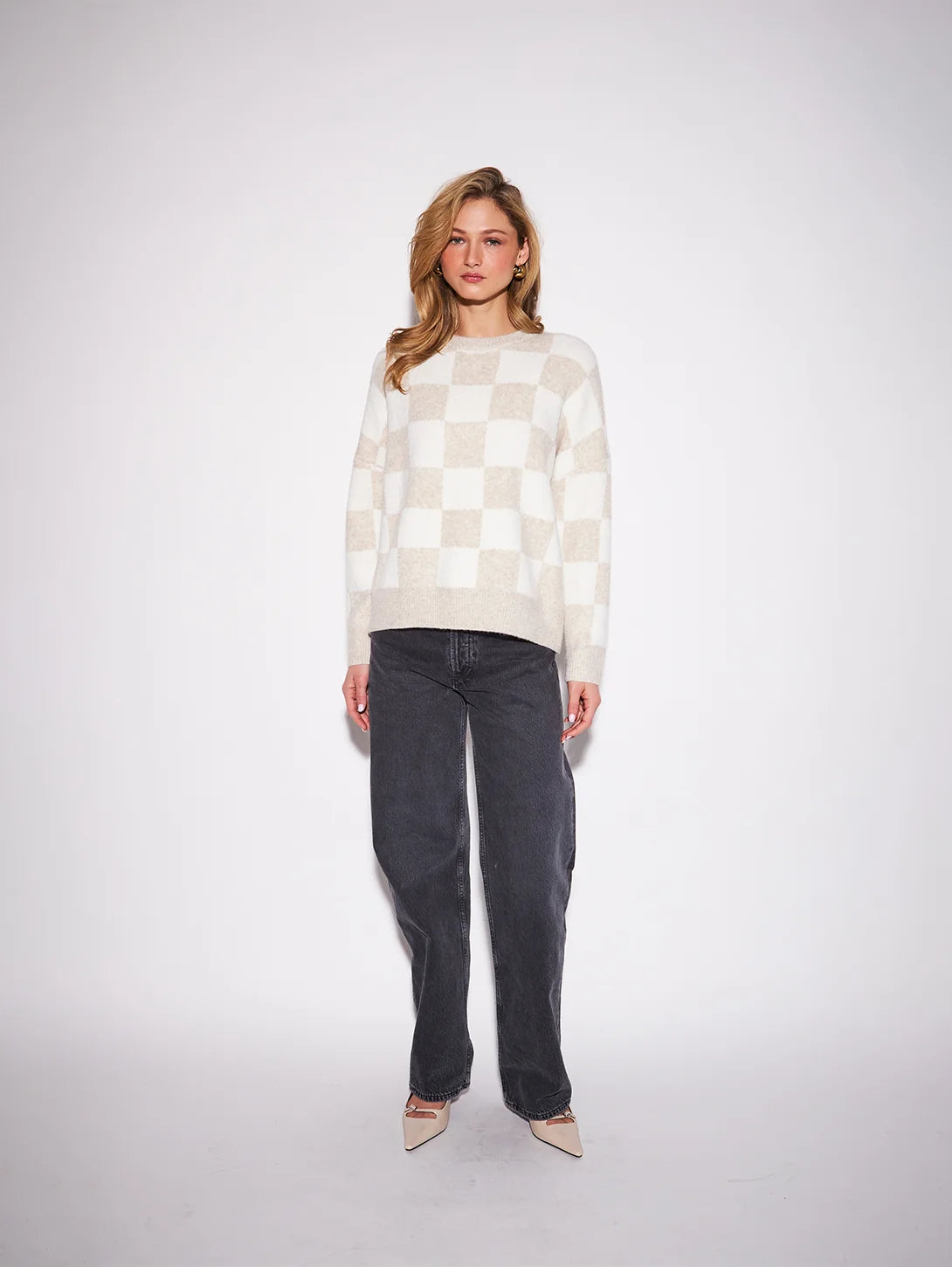 John + Jenn - Hugo Sweater in Mellow Check