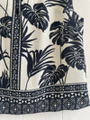 Velvet - Neva - Palm Print Sleeveless Top in Black