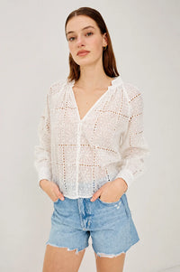 Rails - Francine Top in Ivory Handkerchief