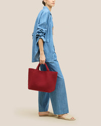 NAGHEDI - St Barths Medium Tote - Rosso