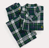 Polo By Ralph Lauren- Plaid Cotton Flannel Long-Sleeve PJ Set