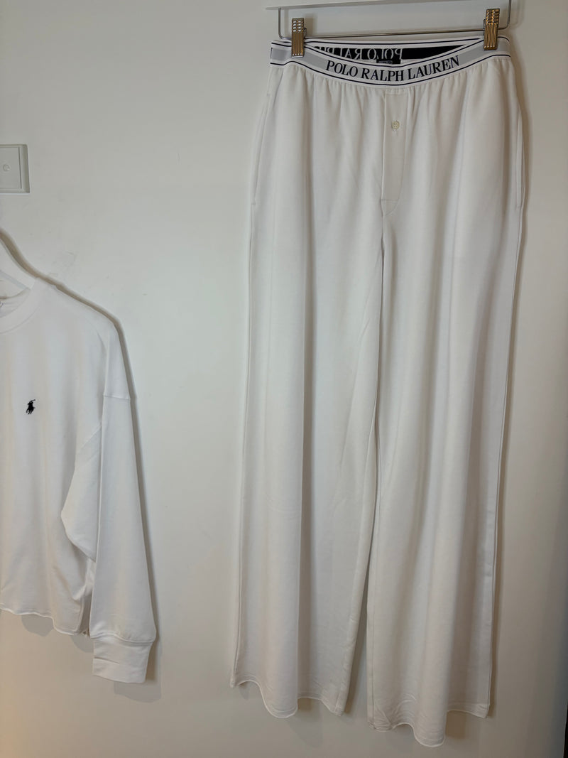 Polo By Ralph Lauren - Club Terry PJ set in White Cloud