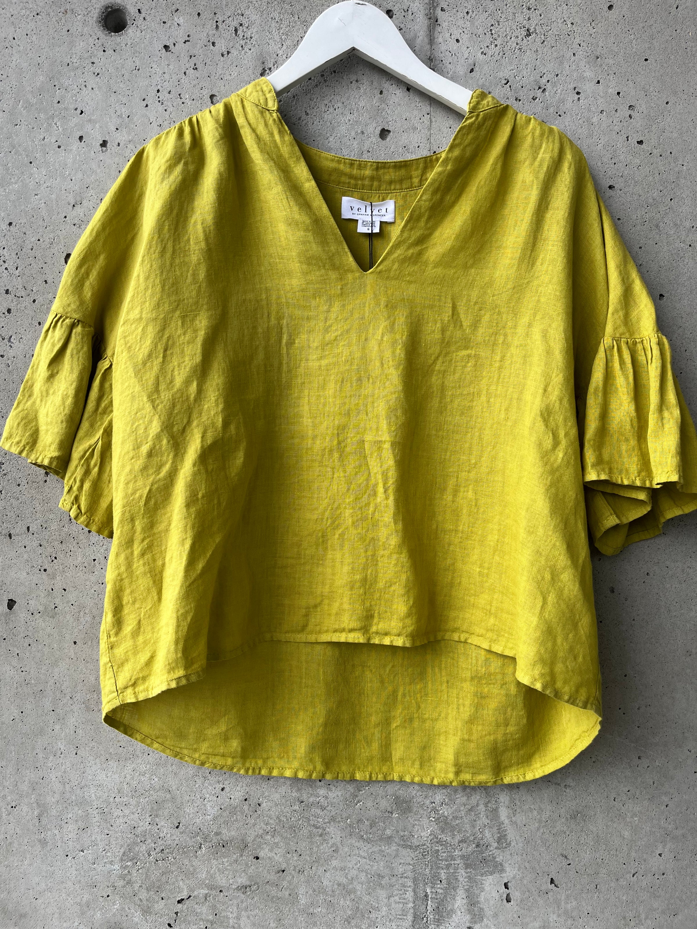 Velvet - Raye - Woven Linen Top