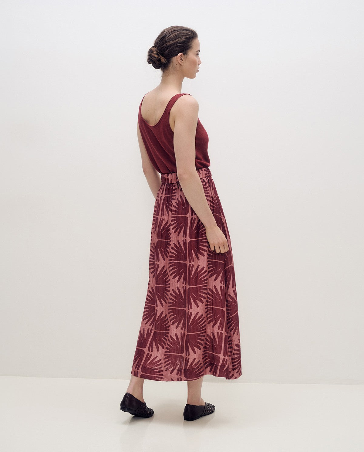 YERSE - Long Skirt with Elastic Waistband