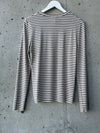Splendid - Long Sleeve Bamboo Tee in Pale Oak Heather/Cedar Brown