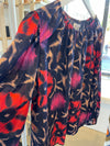 Velvet - Fraser - Printed Silk Cotton Voile Long Sleeve Top - Twilight
