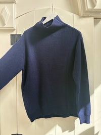 Lyla & Luxe - Chadwick - Relaxed Mockneck Sweater in Navy