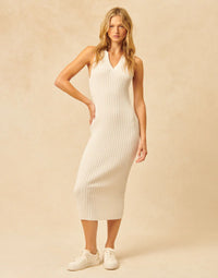 John + Jenn - Aidan Dress in Sesame