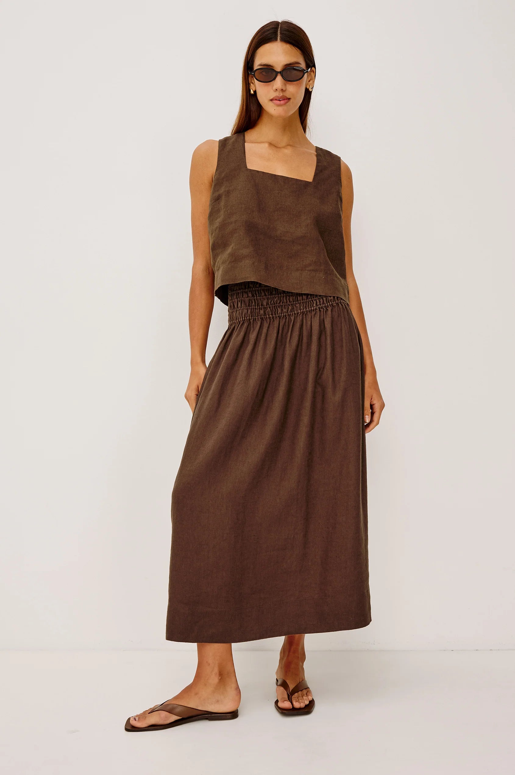 Rails - Alessa Linen Skirt