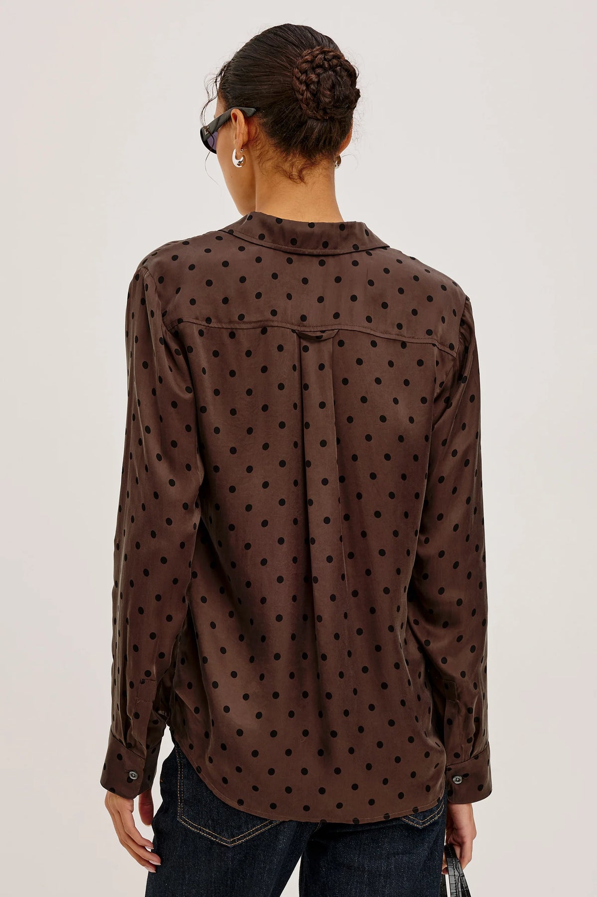 Rails - Alyssa Shirt in Chocolate Polka Dot