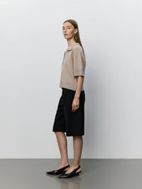 Sofie Schnoor - AMALYSW  Knit Blouse in Brown Melange