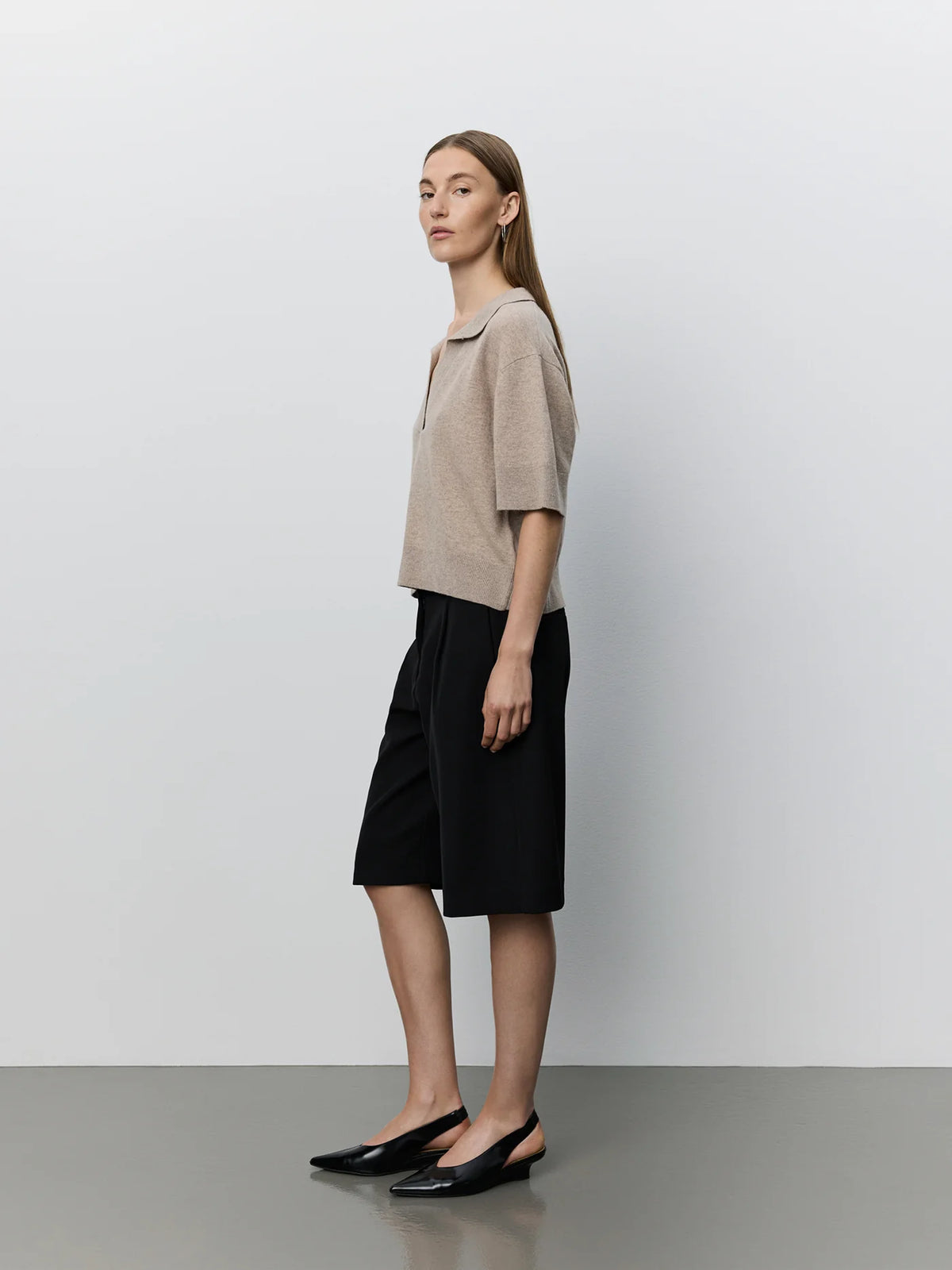 Sofie Schnoor - AMALYSW  Knit Blouse in Brown Melange