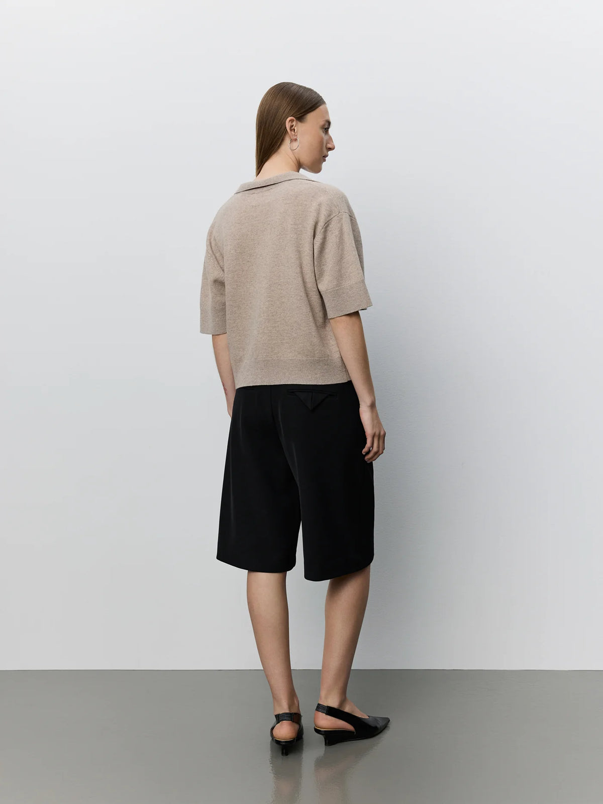 Sofie Schnoor - AMALYSW  Knit Blouse in Brown Melange