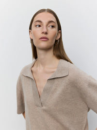 Sofie Schnoor - AMALYSW  Knit Blouse in Brown Melange