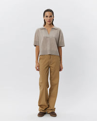 Sofie Schnoor - AMALYSW  Knit Blouse in Brown Melange
